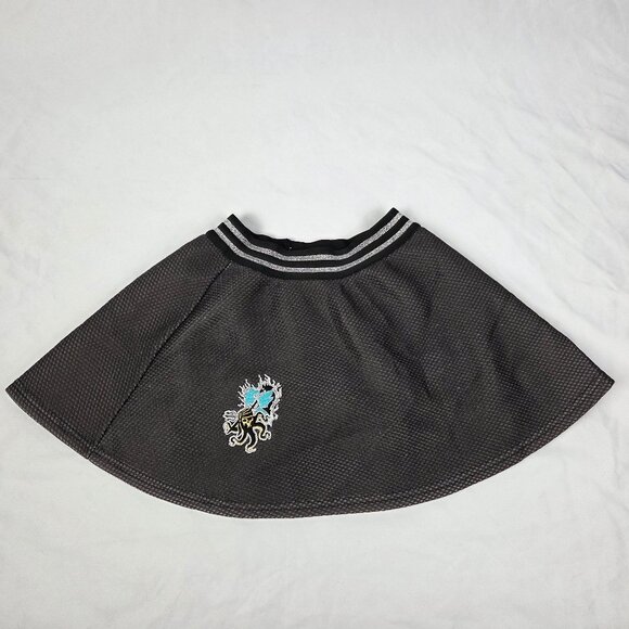 DISNEY Descendants 3 Uma Skirt Skort Built in shorts Gray Black Size S (6/6X) - Picture 1 of 4